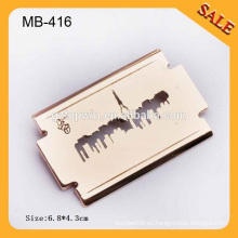 MB416 Corte de logotipo de alta calidad Lámina promocional de forma de hoja Metal Pin Badge